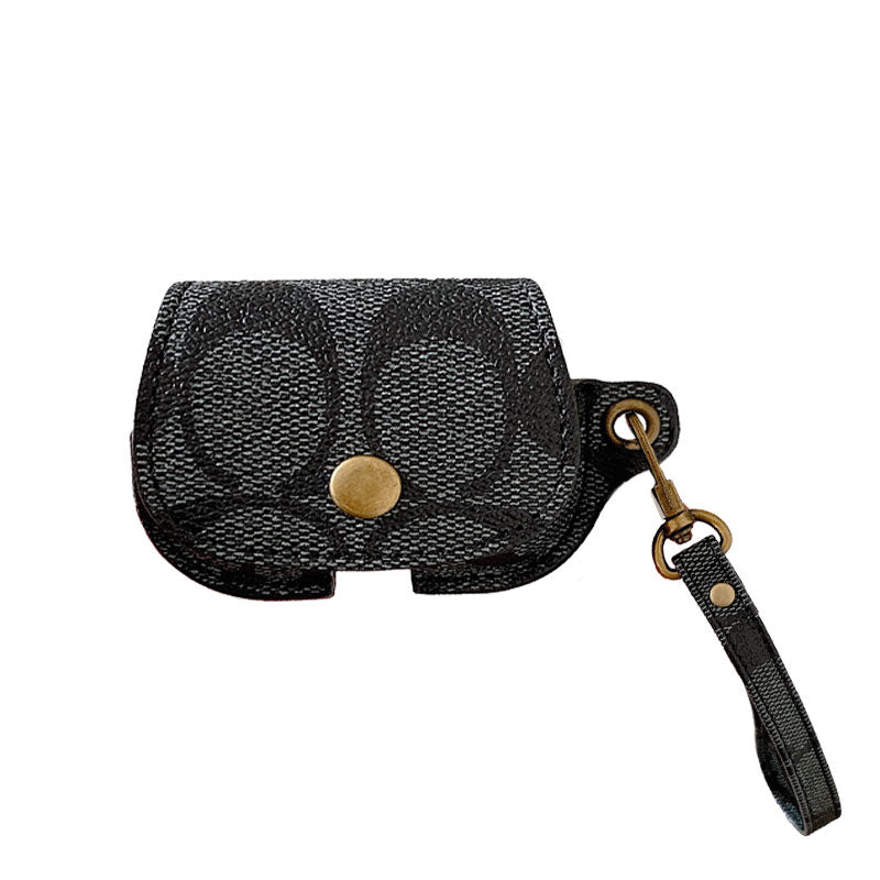 Coach de couro AirPods Pro Case Brown-CC231215