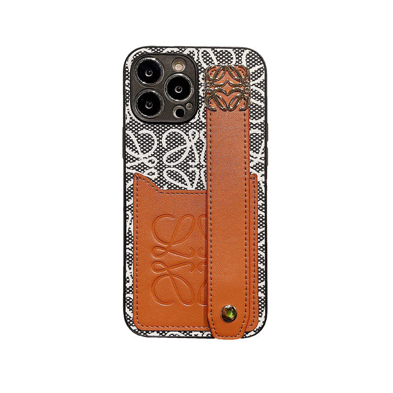 Leather Loewe iPhone Case Black-HDK231201