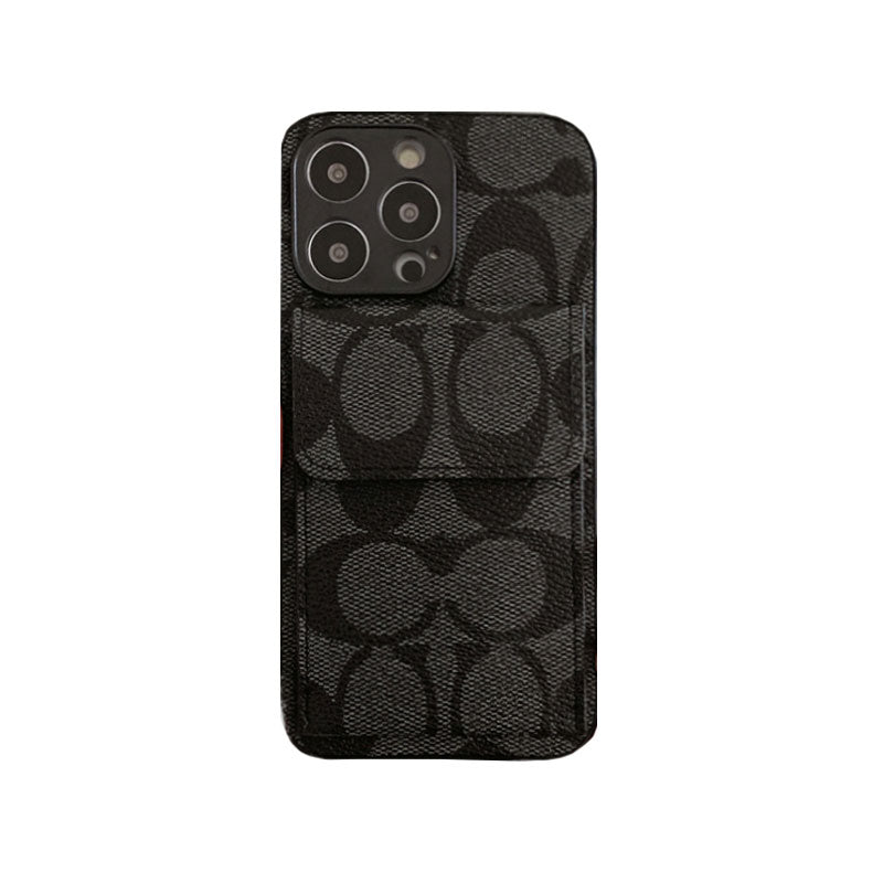 Coach iPhone Case With Wallet Light Brown-HP240513