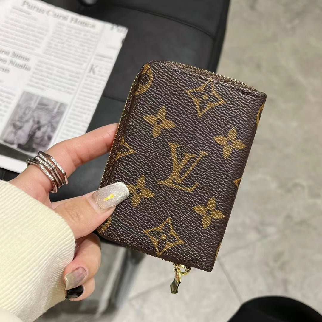 Collezione del portafoglio con cerniera monogramma di lusso - LV, GG e BBR
