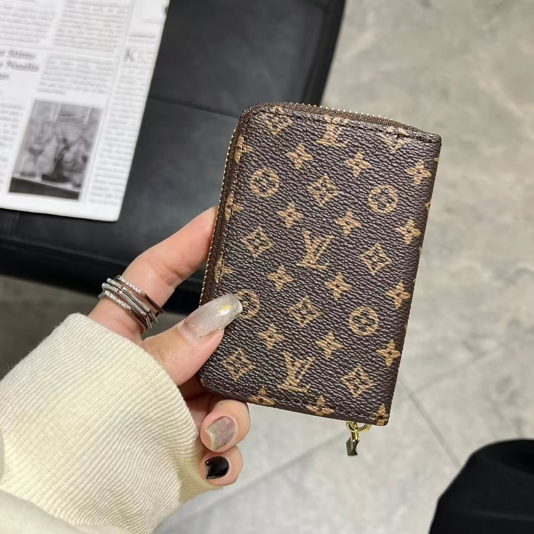 Collezione del portafoglio con cerniera monogramma di lusso - LV, GG e BBR