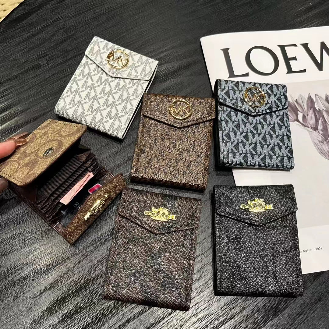 Luxury MK & CO ispirato a portafogli del supporto per schede monogramma