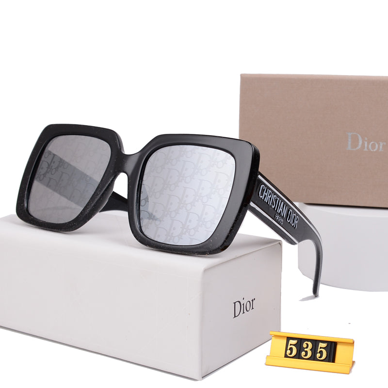 Gafas de sol de marco grande de lujo Y-535