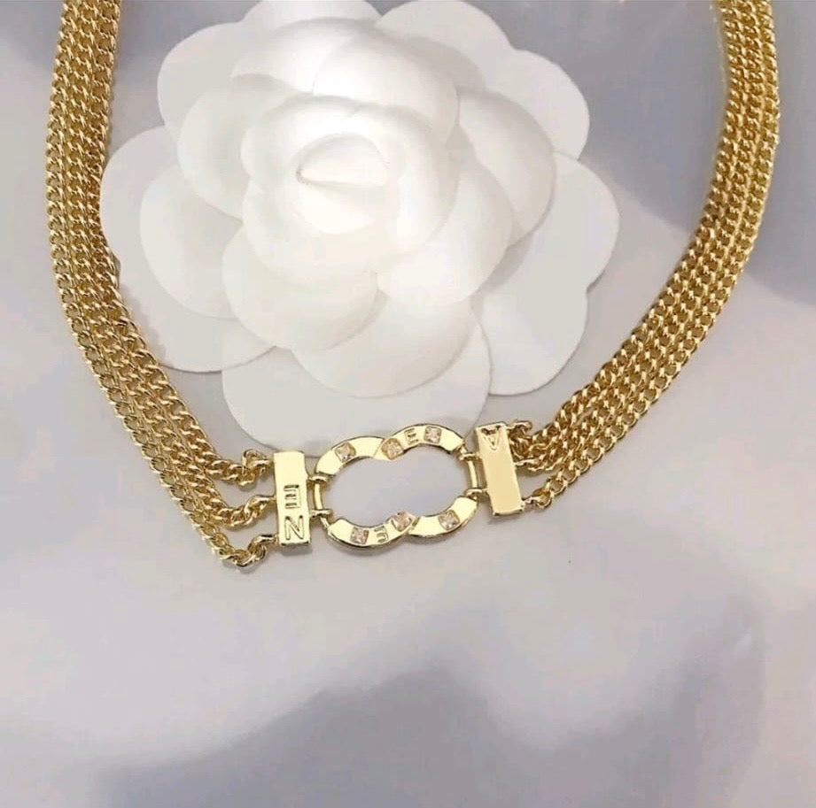 Marchio di lusso cc collana ccoctone girocollo