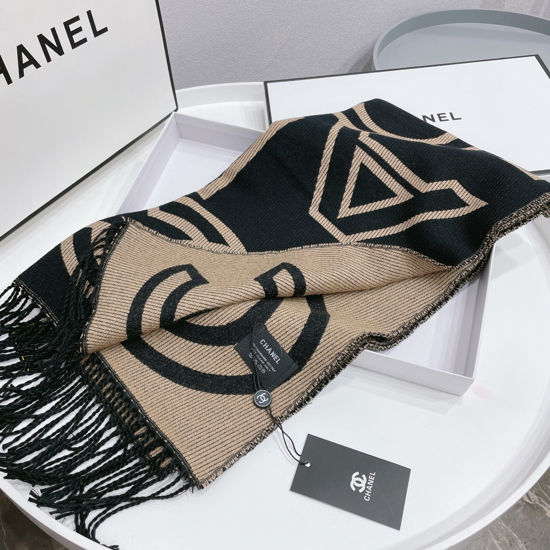 Temperament Twill Logo Jacquard Scarf Shawl mysite