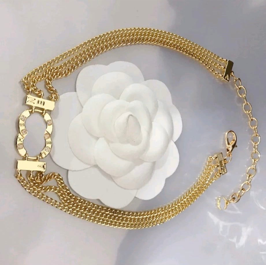 Marchio di lusso cc collana ccoctone girocollo