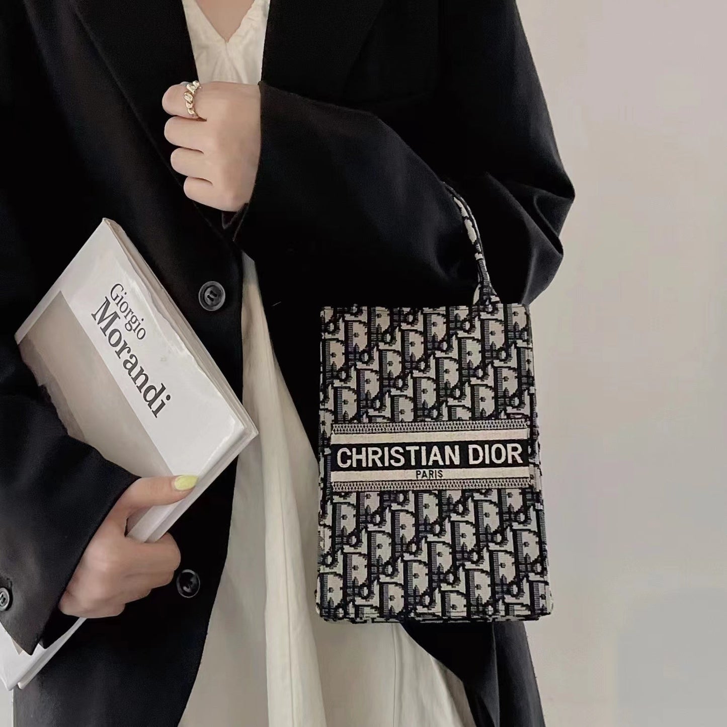 Luxe Texture Leather Handbag 004
