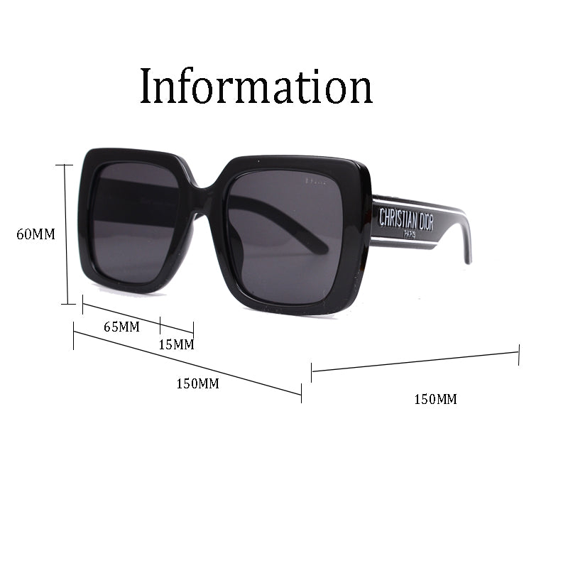 Gafas de sol de marco grande de lujo Y-535