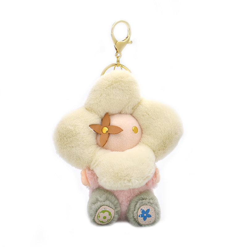 Keychain tal-filpa tal-ġirasol ħelu - Charm tal-borża tal-pupa Vivian għan-nisa, il-karozzi u d-dekorazzjoni tal-backpack
