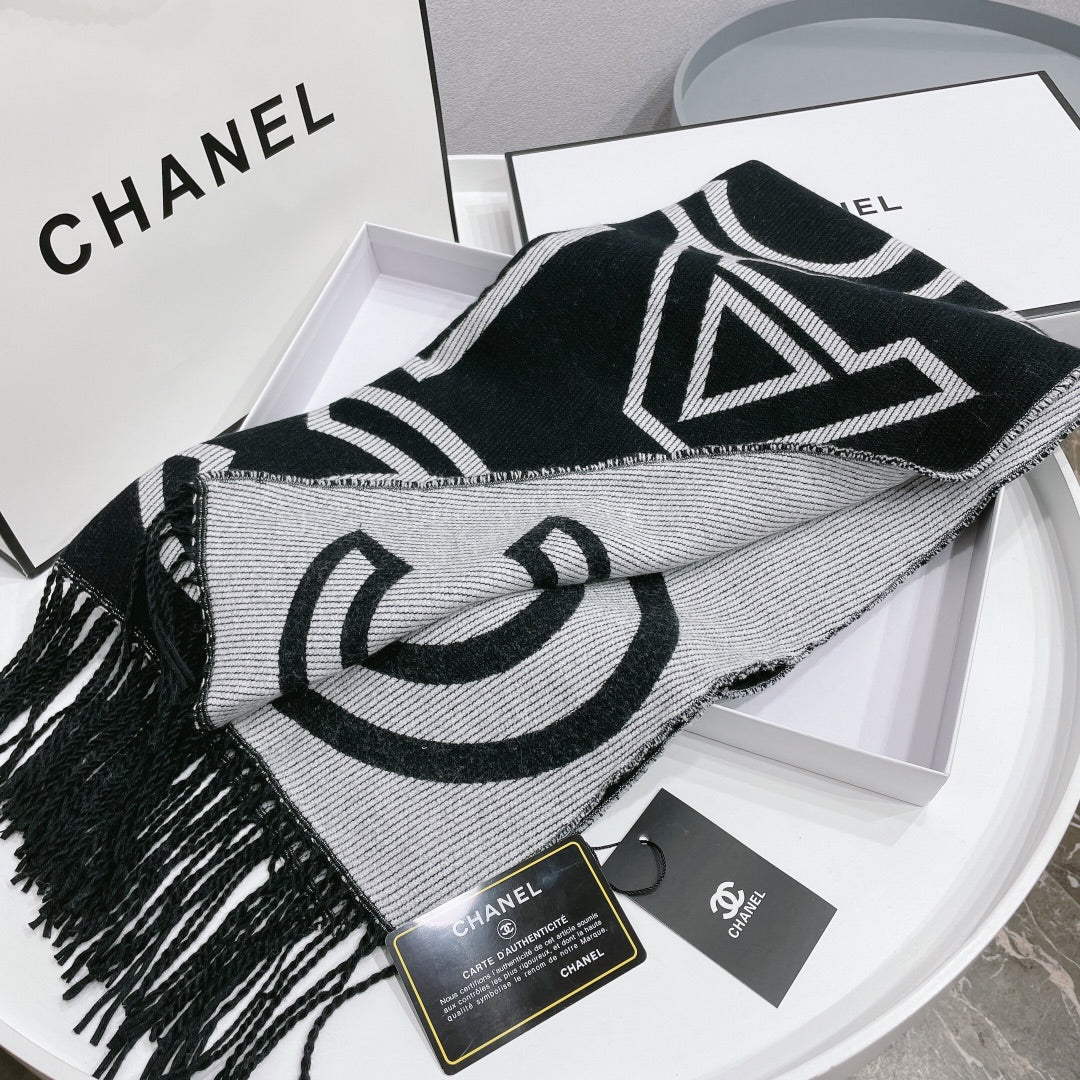 Temperament Twill Logo Jacquard Scarf Shawl mysite