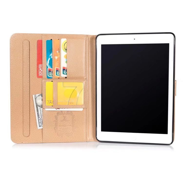 Trendy Luxury LV Monogram iPad Case with Card Holder