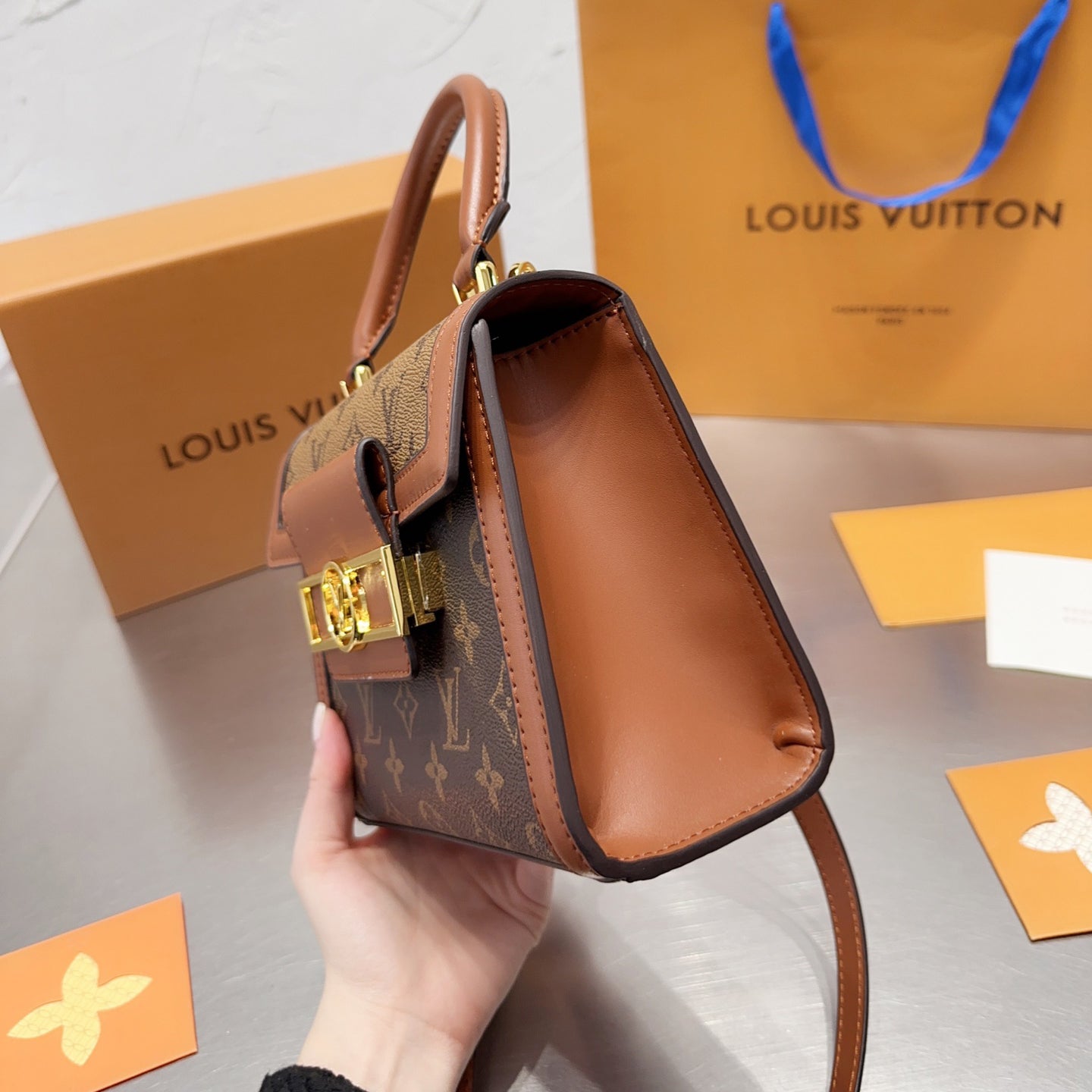 Klasična kožna torba Messenger torba