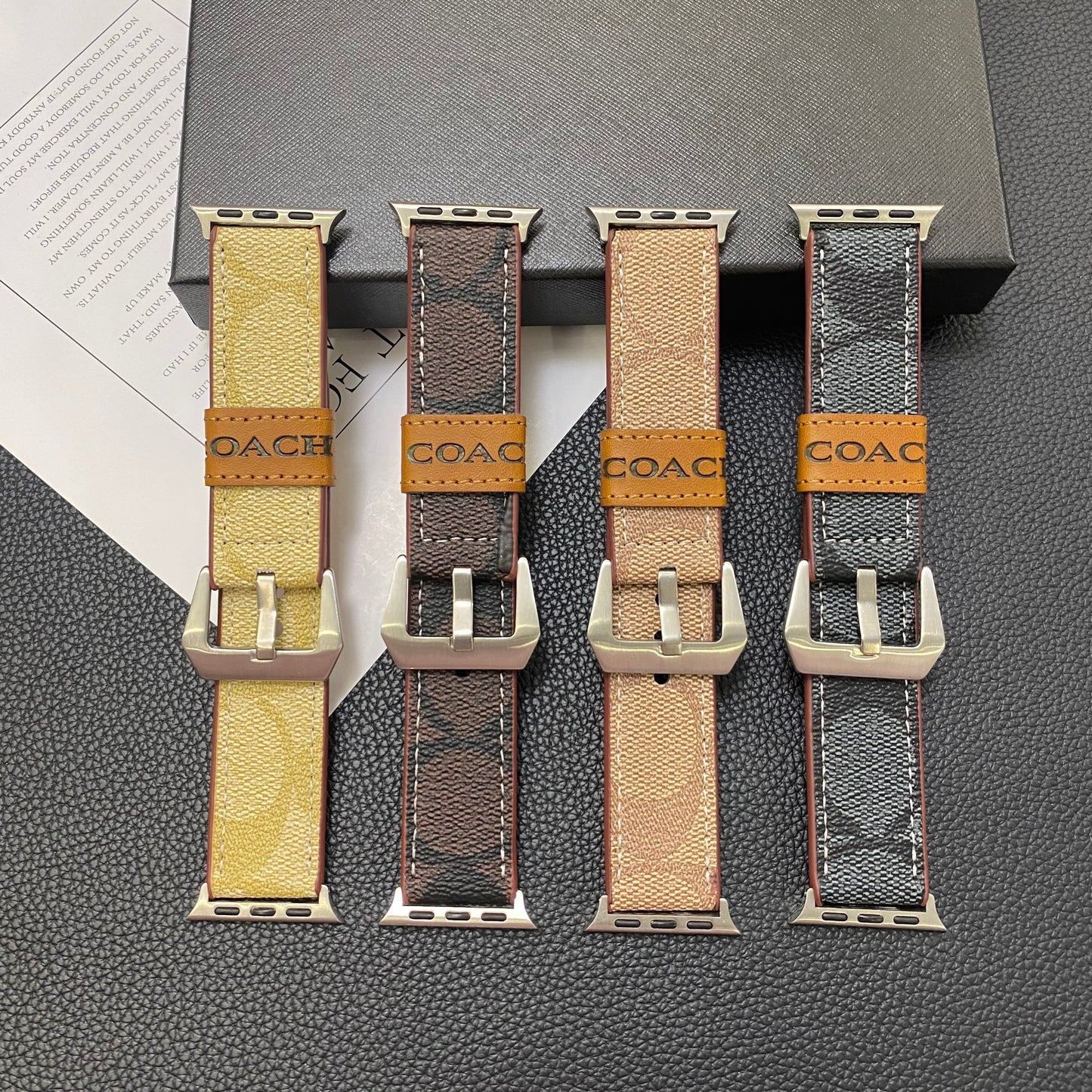 Δερμάτινος προπονητής Apple Watch Band Coffee-YHK244221710