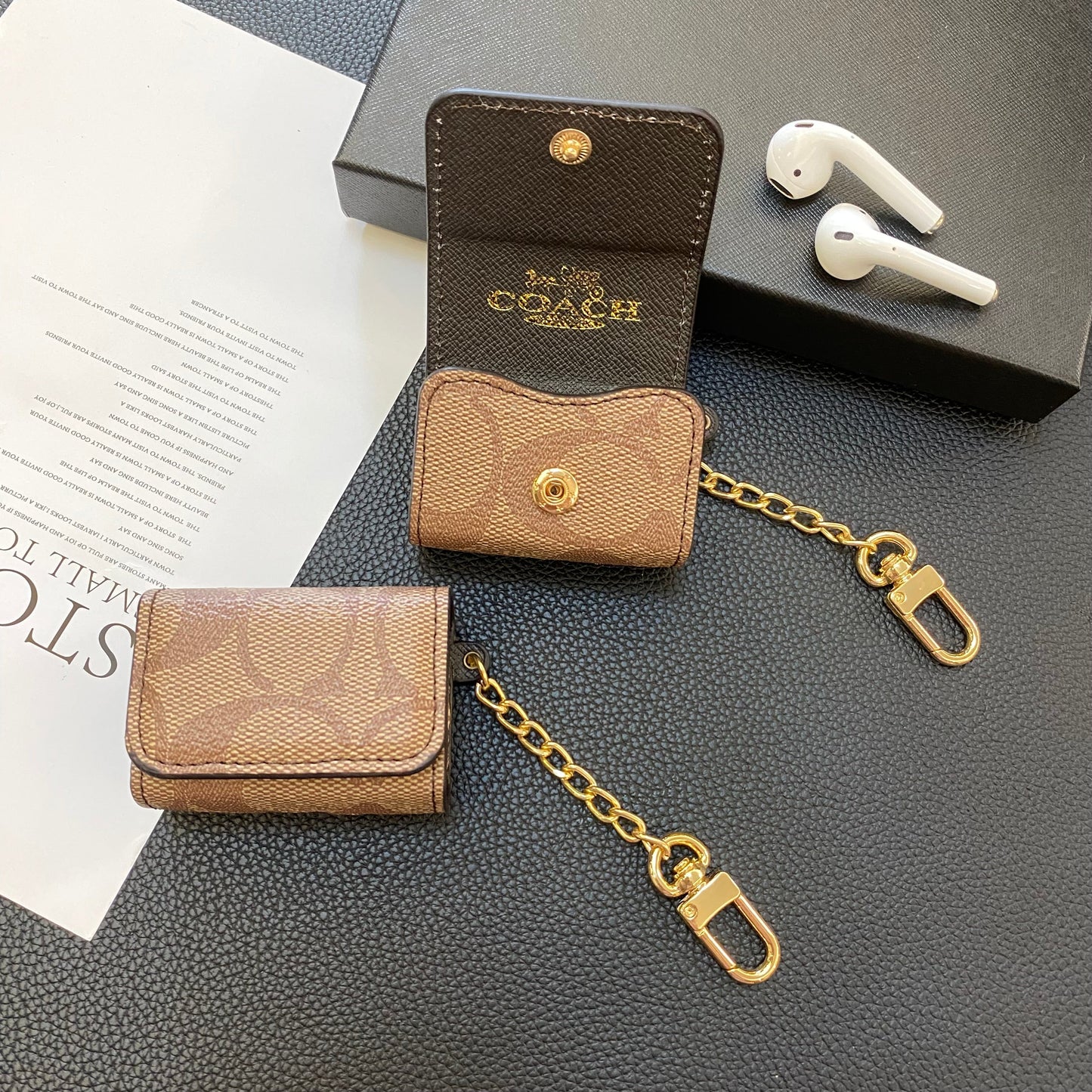 Luksuzni trener AirPods 3. generacije Slučajevi svijetlo smeđa-yH240425