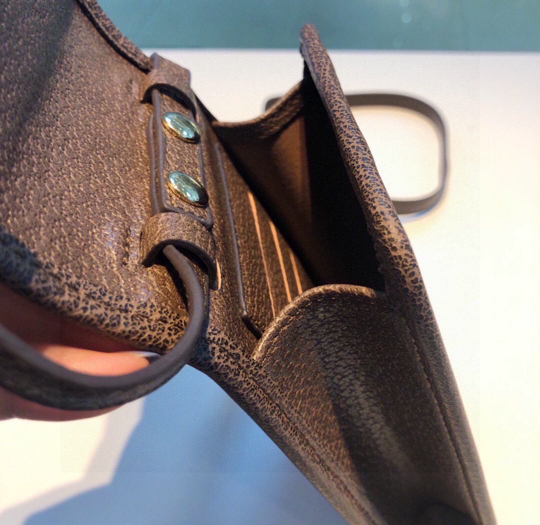 Streifen braune Telefontasche