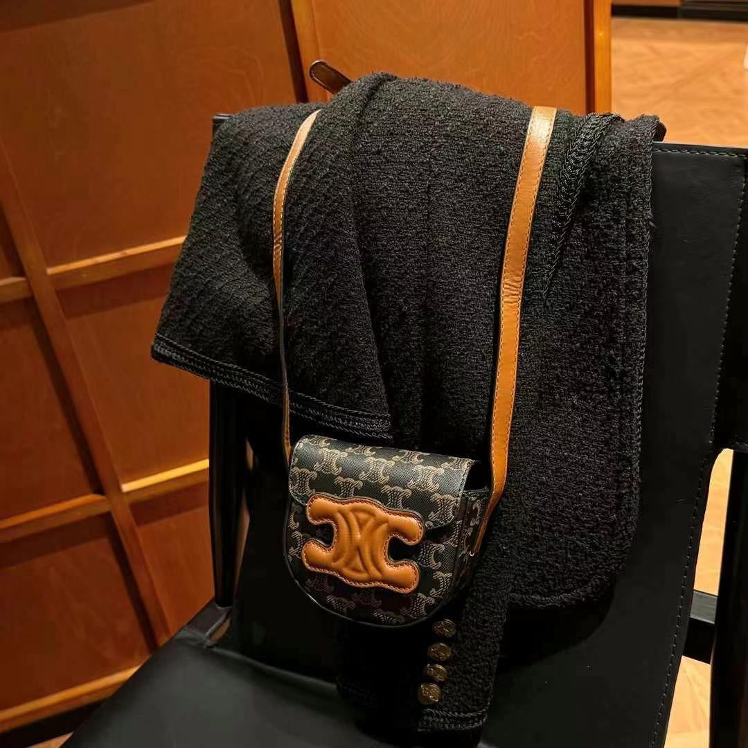 Mode braune Mini -Tasche