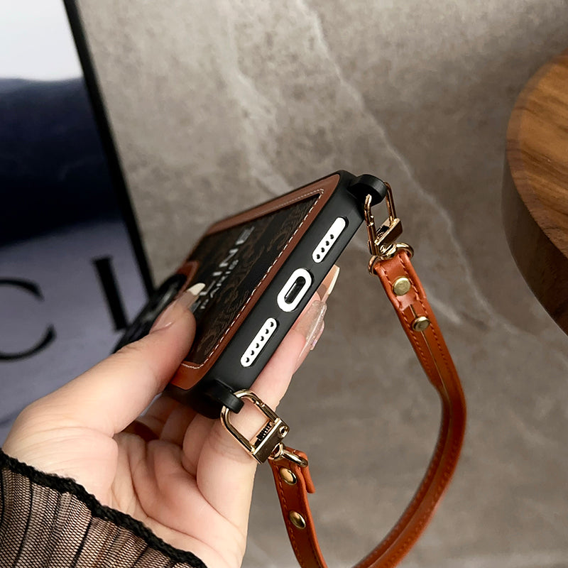 CE Hand Holder Leather 16 iPhone Case