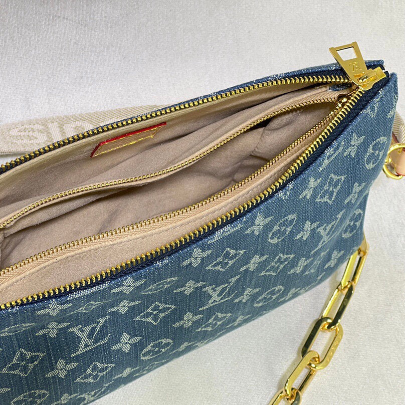 Borsa di design da ricamo blu