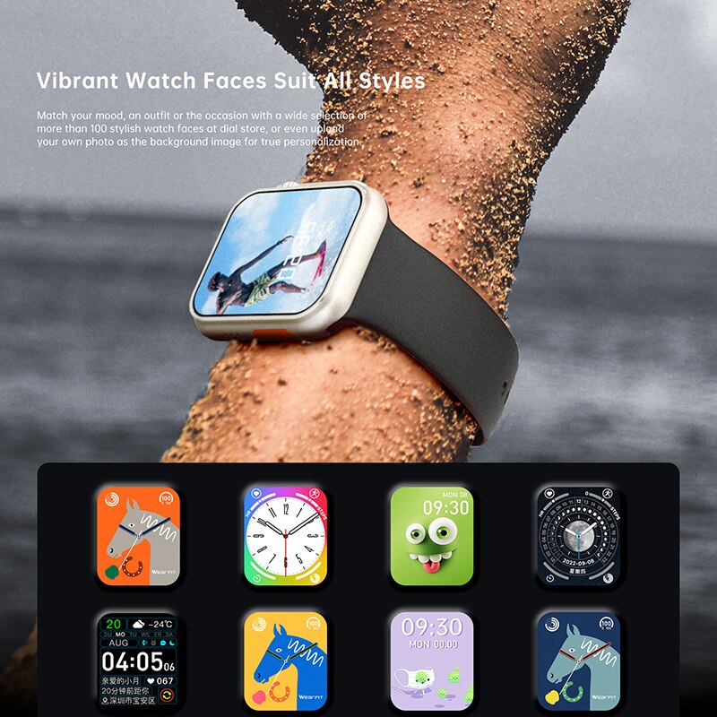NOVO Ultra Watch Men Smart Watch Series 8 NFC Door Access SmartWatch para Android Apple Phone Watch Bands