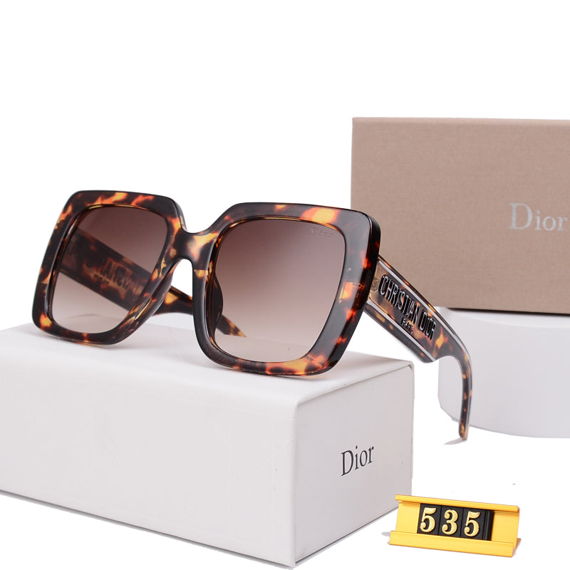 Gafas de sol de marco grande de lujo Y-535