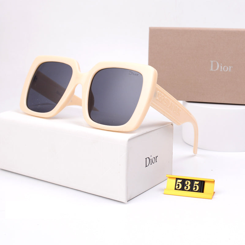 Gafas de sol de marco grande de lujo Y-535
