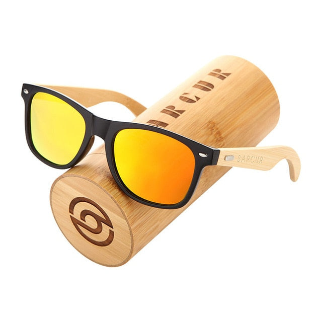 Barcur Polarizirani bambusovi sunčane naočale Muškarci drvene naočale Sunca Žene Originalne drvene naočale Oculos de Sol Masculino