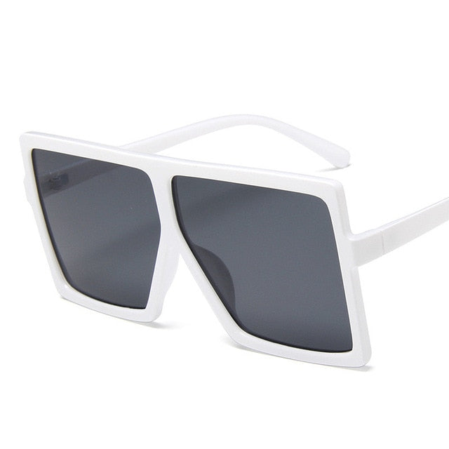 Plastične predimenzionirane žene Sunčane naočale Square Marke Dizajner Velikog okvira Sunčane naočale za ženke UV400 Sunce naočale Oculos Masculino