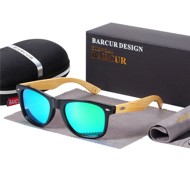 Barcur Polarizirani bambusovi sunčane naočale Muškarci drvene naočale Sunca Žene Originalne drvene naočale Oculos de Sol Masculino