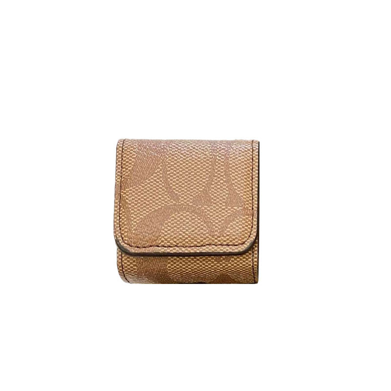 Coach de luxo AirPods Casos Light Brown-YH240425