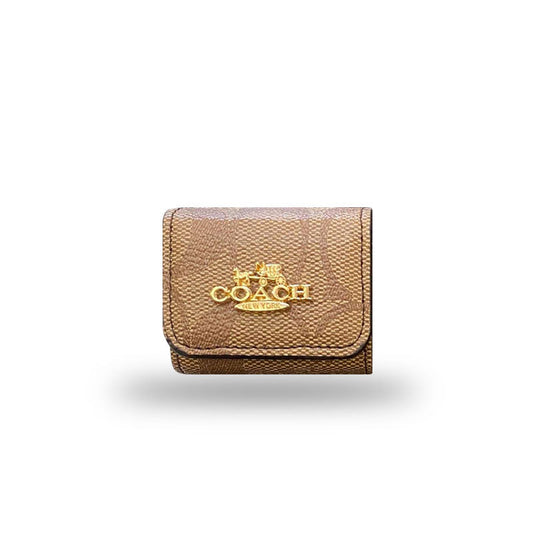 Coach de luxo AirPods Casos de 3ª geração Brown-LGK240425