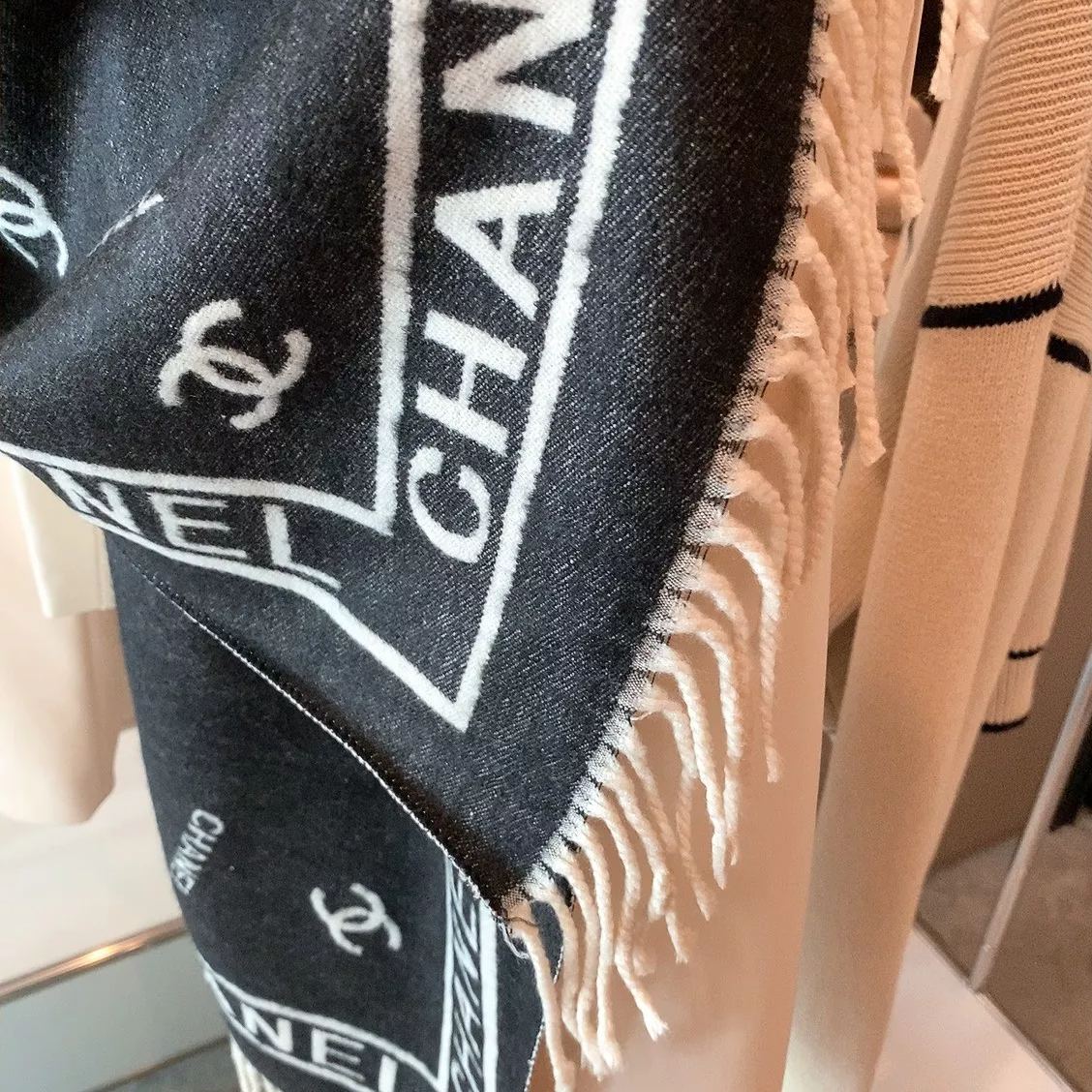 Simple Logo Letter Cashmere Scarf Shawl mysite