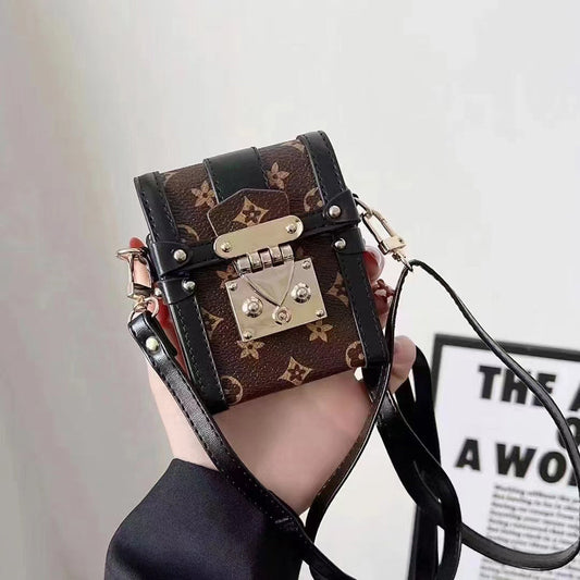 Heiße Retro Leder -Telefontasche