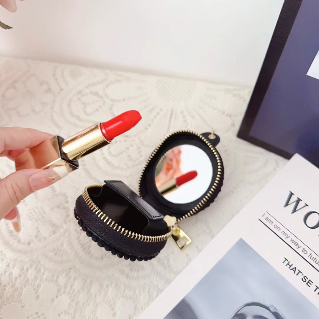 Luxe Chanel AirPods -kast met spiegel