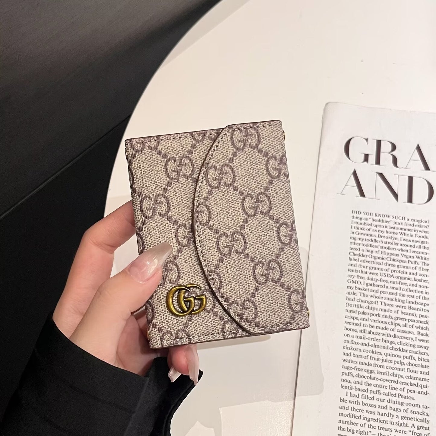 Collection de portefeuille compact Monogram LV et GG de luxe