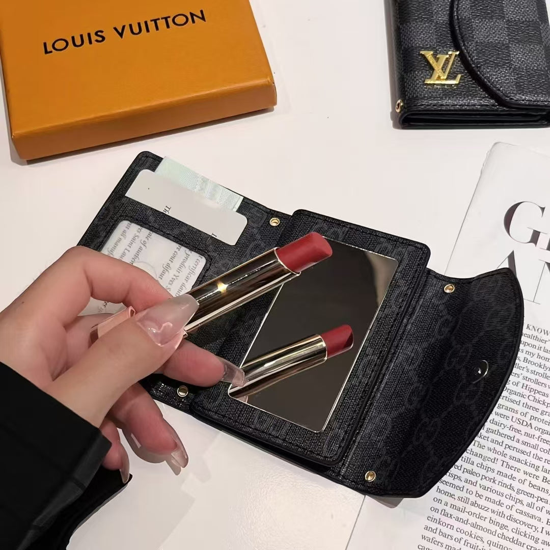 Collection de portefeuille compact Monogram LV et GG de luxe