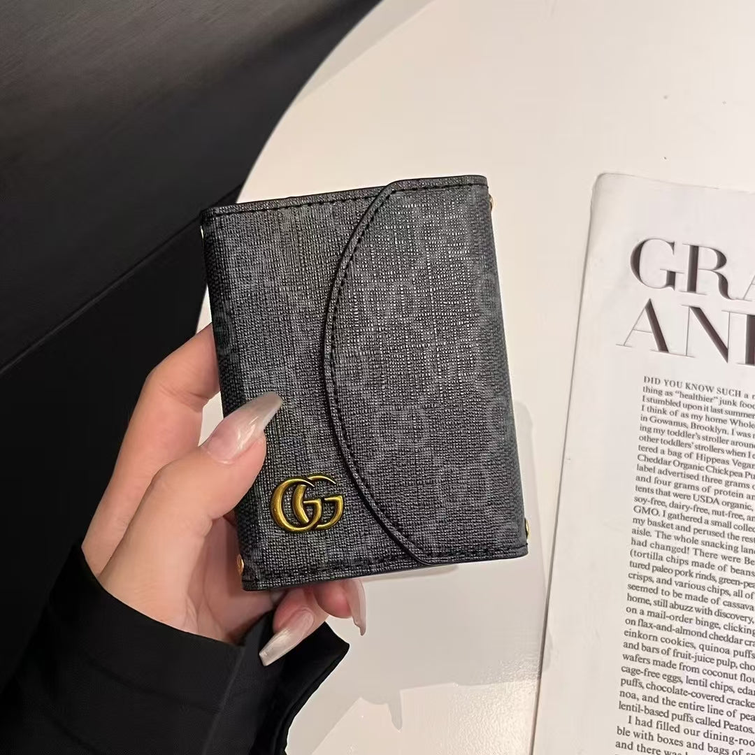 Collection de portefeuille compact Monogram LV et GG de luxe