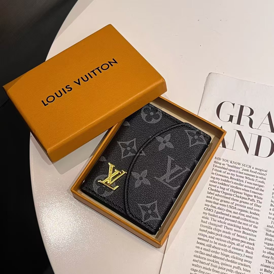 Collection de portefeuille compact Monogram LV et GG de luxe
