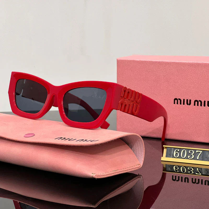 Gafas de sol de ojo de gato cuadrado de moda 6037