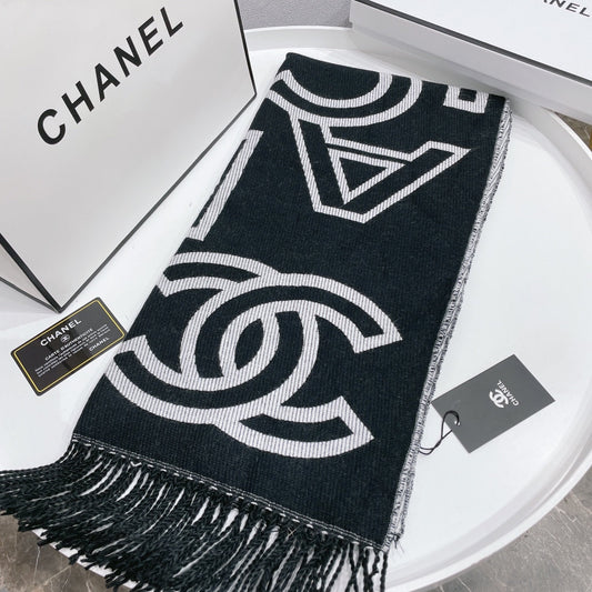 Temperament Twill Logo Jacquard Scarf Shawl mysite