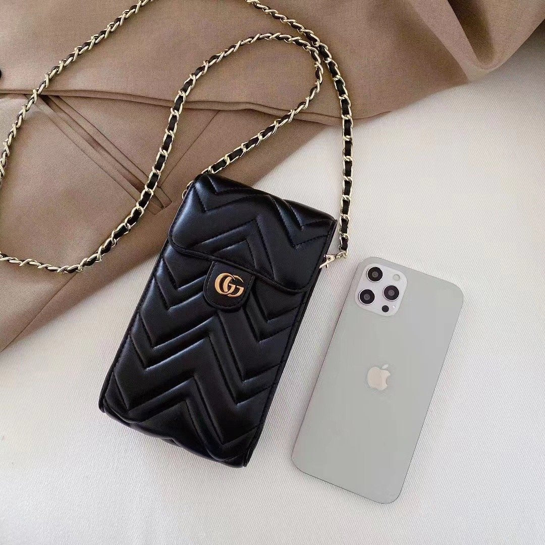 Süße schwarze Telefontasche