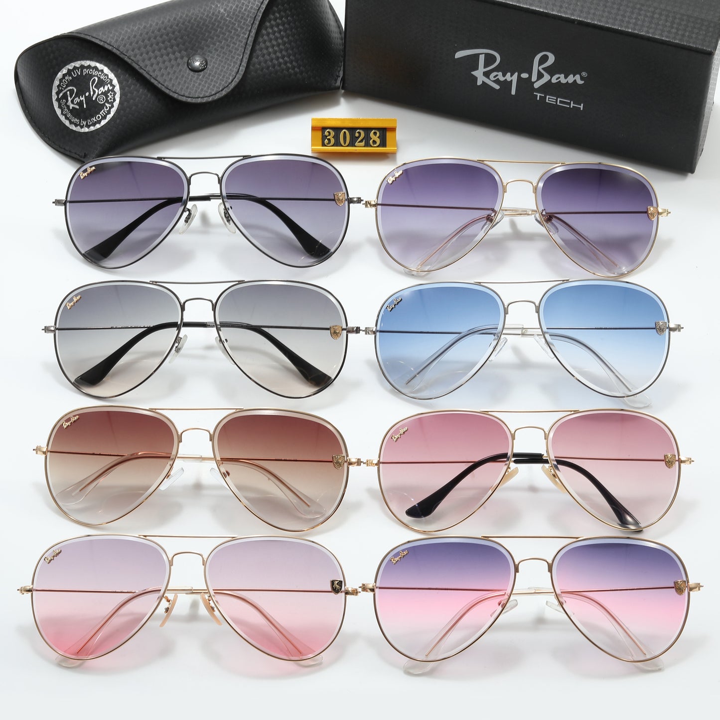 Luxury Large Frame Sunglasses-3028