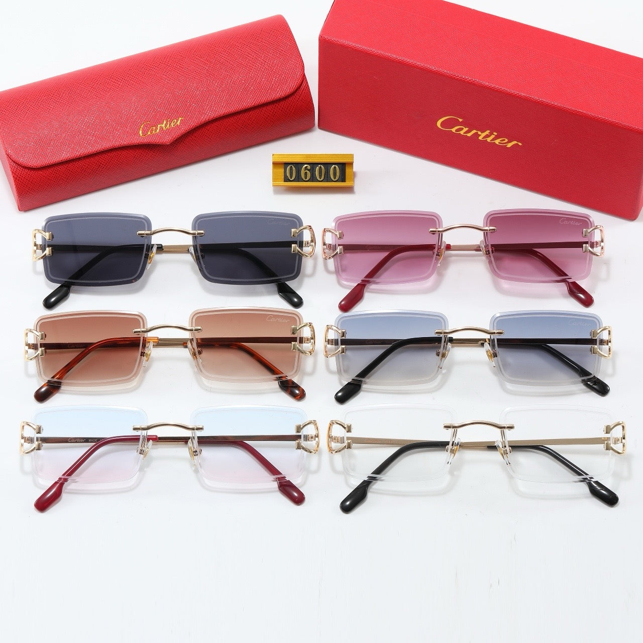 Fashion hot 6 color sunglasses 0600