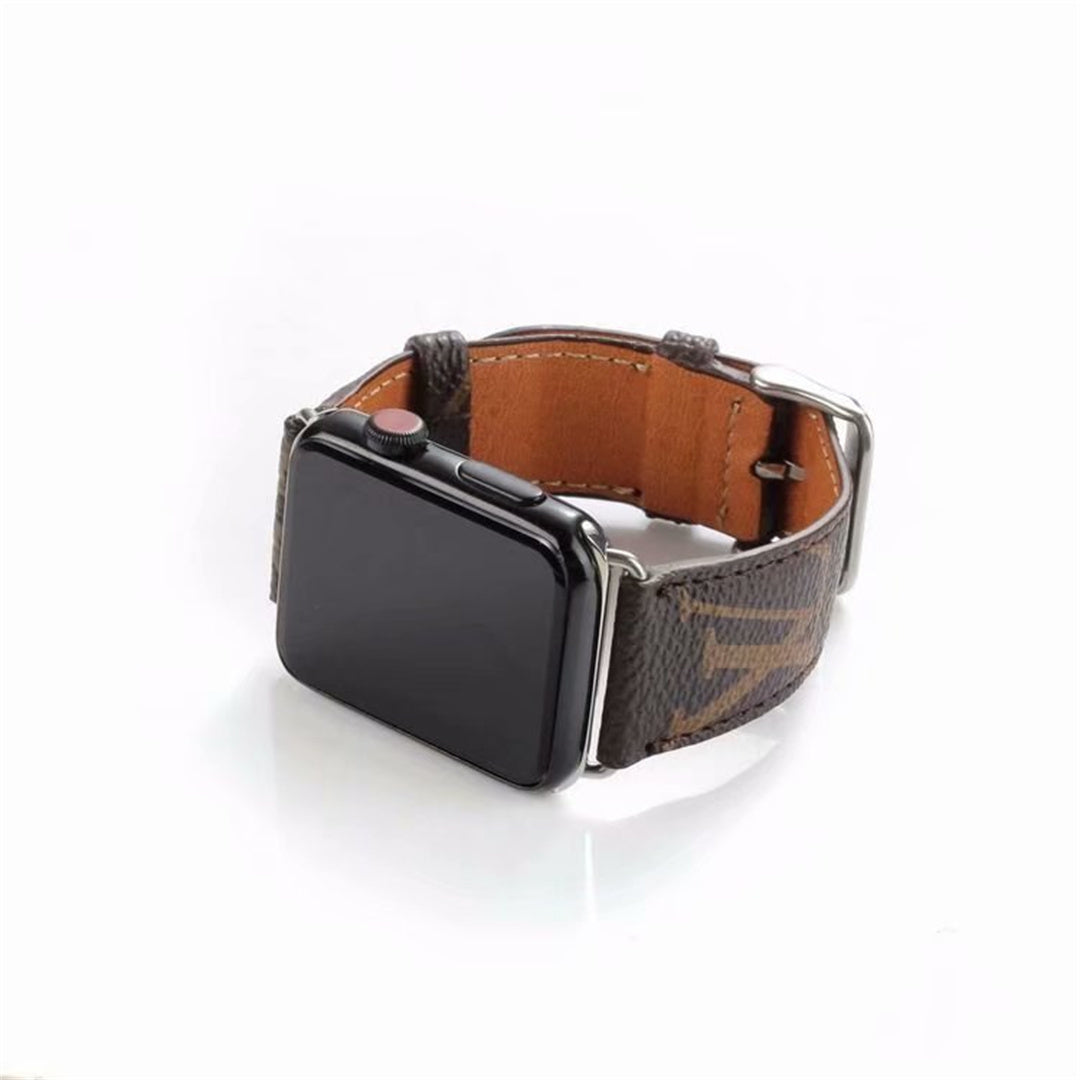 Klasični rjavi luksuzni jermen za pasove Apple Watch