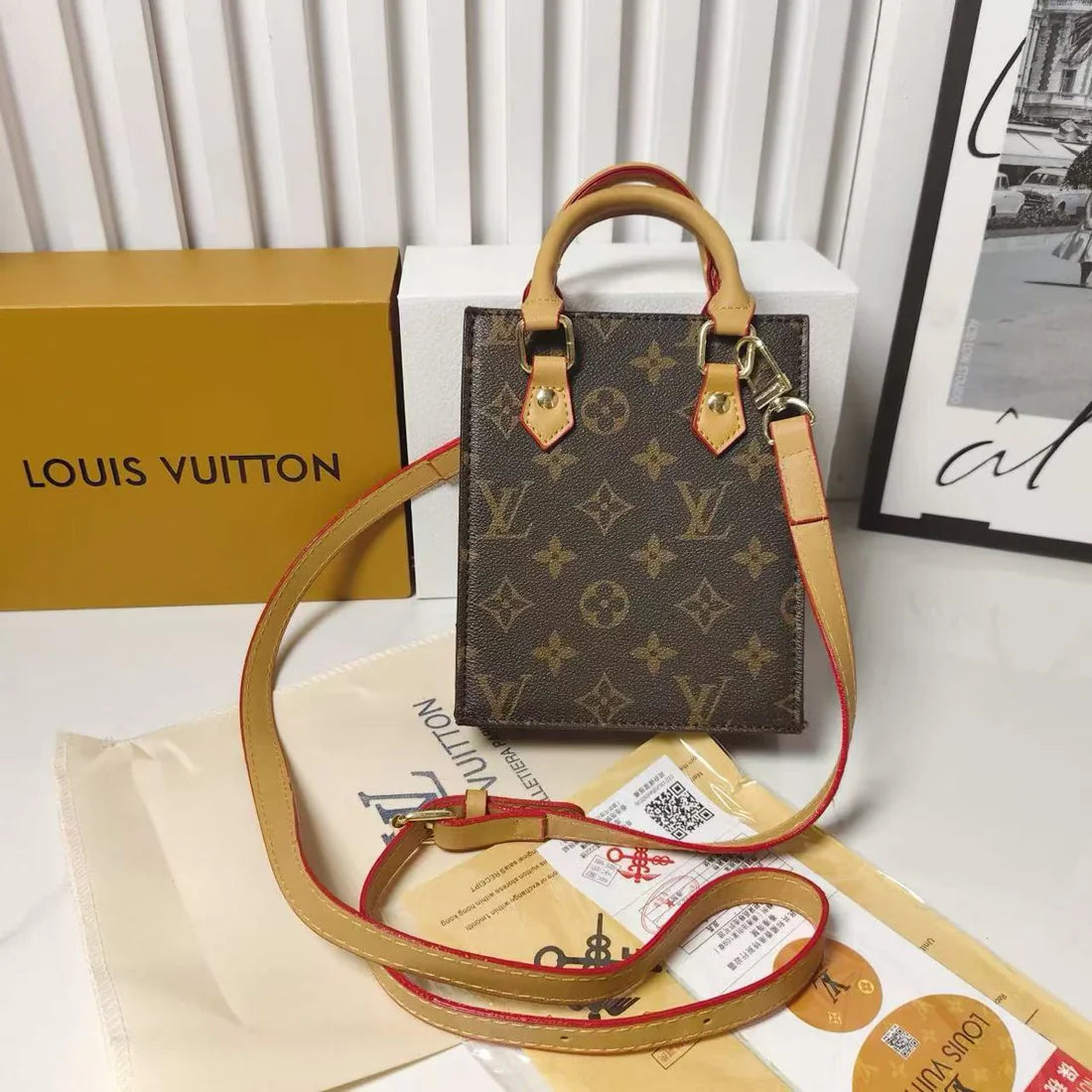 Luxe Texture Leather Handbag  008