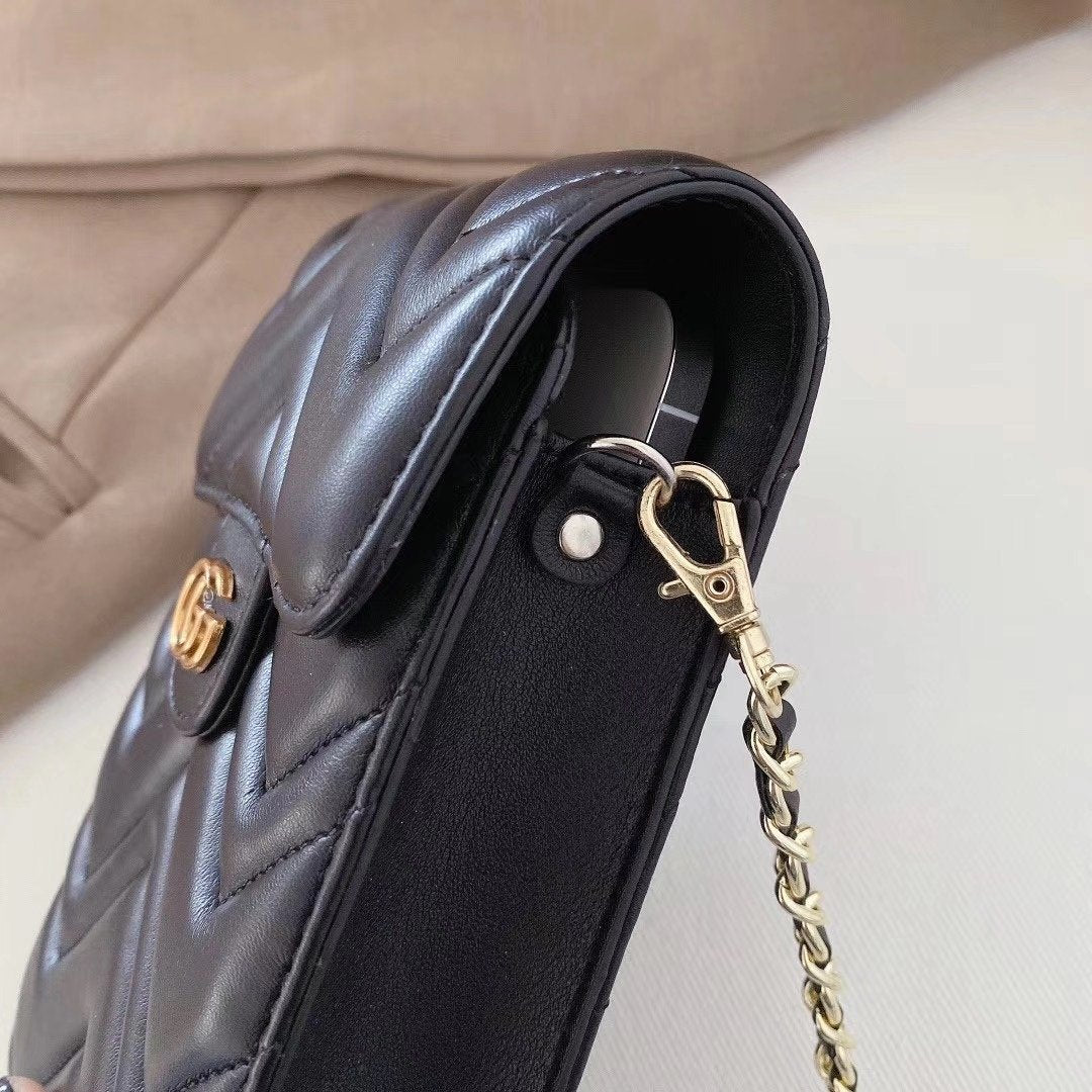 Süße schwarze Telefontasche