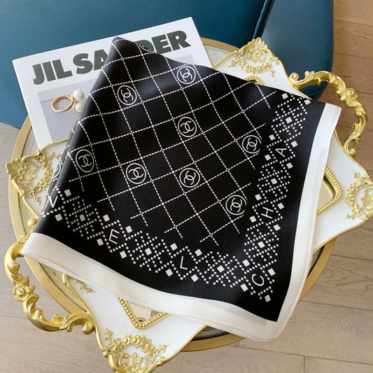 Elegant Rhombus Square Silk Scarf mysite