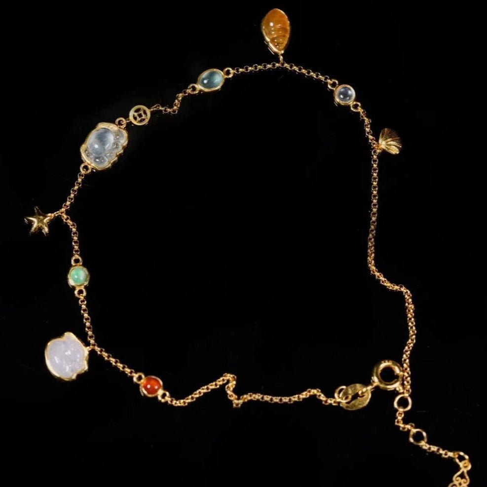 Ocean navdihnjen z Dainty Shell Anklet-Summer Boho Beach Charm Nakit dodatki