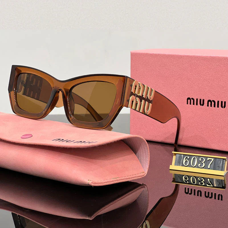 Gafas de sol de ojo de gato cuadrado de moda 6037