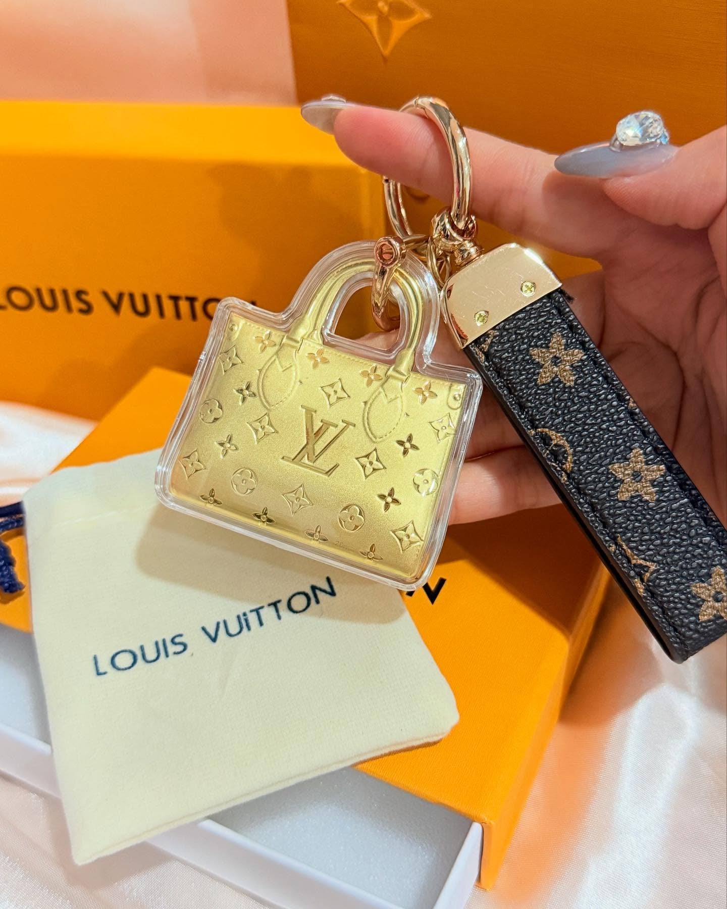 Schlüsselbeutel Gold -Mini -tasche