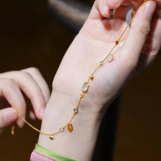 Anklet tal-qoxra tad-dainty ispira